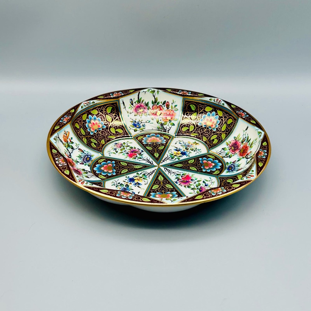 1971 Daher Decorated Ware Metal Floral Tray 10”
